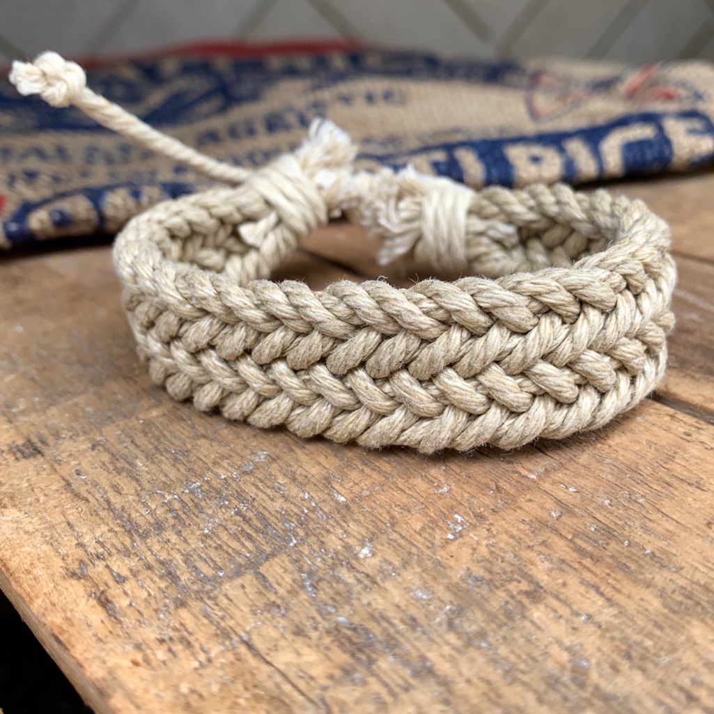 Boho Rustic Natural Cotton String Bracelet